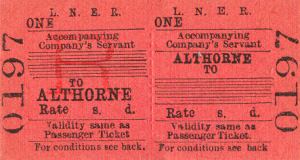 althorne rail ticket